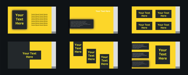 Presentation template. Design for corporate presentation, portfolio, infographic. For business and marketing