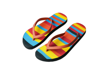 a pair of sandals on a transparent background PNG image, PNG file, Generative art.