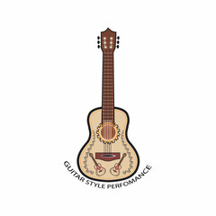 Naklejka premium guitar isolated