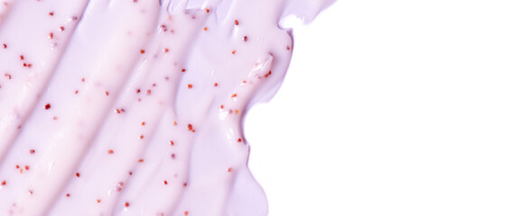 The texture of a cosmetic body scrub. Copy space