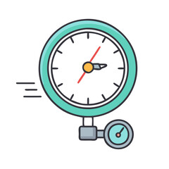 bicycle speedometer vector icon, bicycle speedometer vector illustration-simple illustration of bicycle speedometer, perfect for bicycle speedometer logos and icons and themed design 