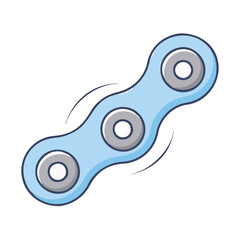 bike chain link vector icon, bike chain link vector illustration-simple illustration of bike chain link, perfect for bike chain link logos and icons and themed design 