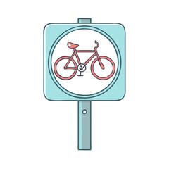 bike lane sign vector icon, bike lane sign vector illustration-simple illustration of bike lane sign, perfect for bike lane sign logos and icons and themed design 