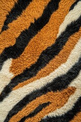 Abstract Tiger Stripes Pattern in Natural Colors