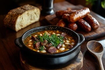 Steaming Fabada Asturiana: A Hearty Spanish Bean and Meat Stew