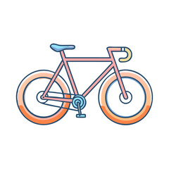 Obraz premium road bike vector icon, road bike vector illustration-simple illustration of road bike, perfect for road bike logos and icons and themed design 