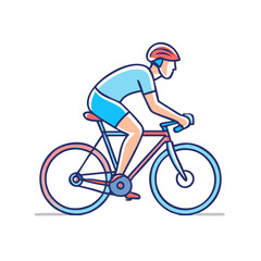 Fototapeta premium road cyclist racing vector icon, road cyclist racing vector illustration-simple illustration of road cyclist racing, perfect for road cyclist racing logos and icons and themed design 