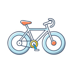 Fototapeta premium triathlon bike vector icon, triathlon bike vector illustration-simple illustration of triathlon bike, perfect for triathlon bike logos and icons and themed design 