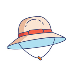 hiking hat vector icon, hiking hat vector illustration-simple illustration of hiking hat, perfect for hiking hat logos and icons and themed design 