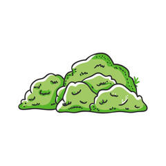 moss covered rocks vector icon, moss covered rocks vector illustration-simple illustration of moss covered rocks, perfect for moss covered rocks logos and icons and themed design 