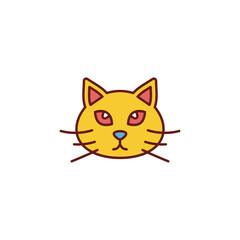 Black cat icon design