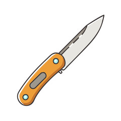 pocket knife vector icon, pocket knife vector illustration-simple illustration of pocket knife, perfect for pocket knife logos and icons and themed design 