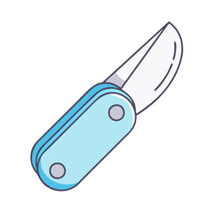 pocket knife vector icon, pocket knife vector illustration-simple illustration of pocket knife, perfect for pocket knife logos and icons and themed design 
