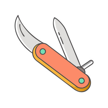 recommend clip art: pocket knife vector icon, pocket knife vector illustration-simple illustration of pocket knife, perfect for pocket knife logos and icons and themed design 