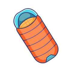 sleeping bag vector icon, sleeping bag vector illustration-simple illustration of sleeping bag, perfect for sleeping bag logos and icons and themed design 