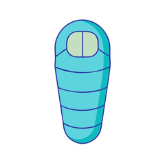 sleeping bag vector icon, sleeping bag vector illustration-simple illustration of sleeping bag, perfect for sleeping bag logos and icons and themed design 