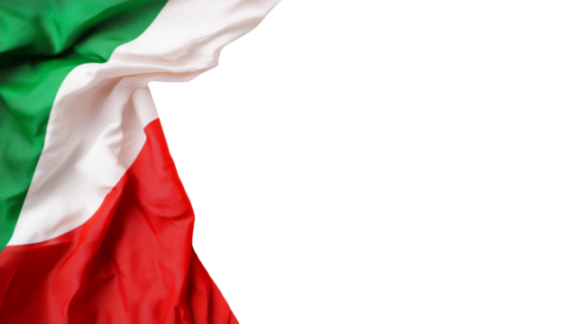 Italy flag, isolated on transparent background
