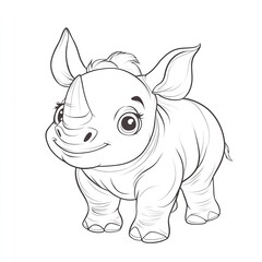 Fototapeta premium Crayon Animal Drawings Fun Coloring Pages for Kids