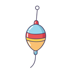 Obraz premium bobber float vector icon, bobber float vector illustration-simple illustration of bobber float, perfect for bobber float logos and icons and themed design 