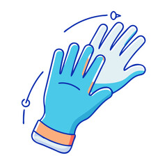fishing gloves vector icon, fishing gloves vector illustration-simple illustration of fishing gloves, perfect for fishing gloves logos and icons and themed design 