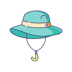 fishing hat vector icon, fishing hat vector illustration-simple illustration of fishing hat, perfect for fishing hat logos and icons and themed design 