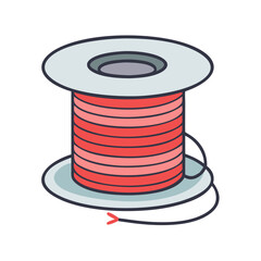fishing line spool vector icon, fishing line spool vector illustration-simple illustration of fishing line spool, perfect for fishing line spool logos and icons and themed design 