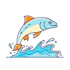 fish jumping out of water icon, fish jumping out of water vector,
