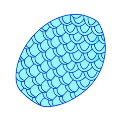 fish scales vector icon, fish scales vector illustration-simple illustration of fish scales, perfect for fish scales logos and icons and themed design 