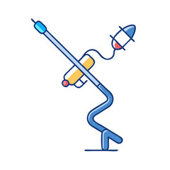 ice fishing auger vector icon, ice fishing auger vector illustration-simple illustration of ice fishing auger, perfect for ice fishing auger logos and icons and themed design 