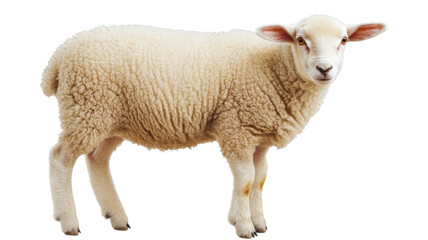 Obraz premium Lamb, isolated on transparent background