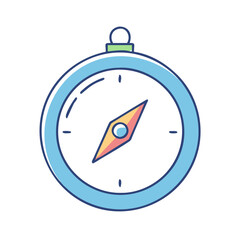 Fototapeta premium compass vector icon, compass vector illustration-simple illustration of compass, perfect for compass logos and icons and themed design 