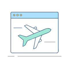 Fototapeta premium flight mode vector icon, flight mode vector illustration-simple illustration of flight mode, perfect for flight mode logos and icons and themed design 