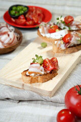 Ham and Bacon Appetizers and Sandwiches