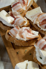 Ham and Bacon Appetizers and Sandwiches