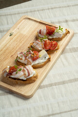 Ham and Bacon Appetizers and Sandwiches