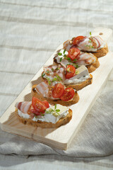 Ham and Bacon Appetizers and Sandwiches