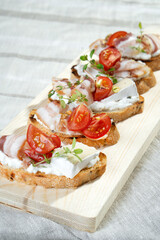 Ham and Bacon Appetizers and Sandwiches