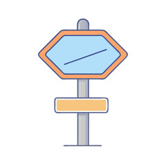 road sign vector icon, road sign vector illustration-simple illustration of road sign, perfect for road sign logos and icons and themed design 
