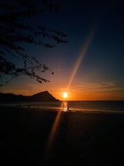 sunset over the sea © Sheiris
