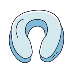 travel pillow vector icon, travel pillow vector illustration-simple illustration of travel pillow, perfect for travel pillow logos and icons and themed design 