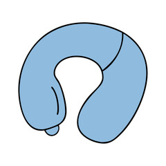 travel pillow vector icon, travel pillow vector illustration-simple illustration of travel pillow, perfect for travel pillow logos and icons and themed design 