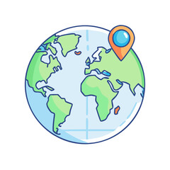 world map vector icon, world map vector illustration-simple illustration of world map, perfect for world map logos and icons and themed design 