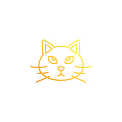 Obraz premium Black cat icon design