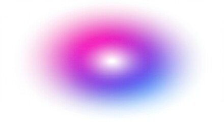 An abstract background with a smooth gradient blending vibrant pink, purple, and blue tones, glowing effect, high-definition, centered on a white background