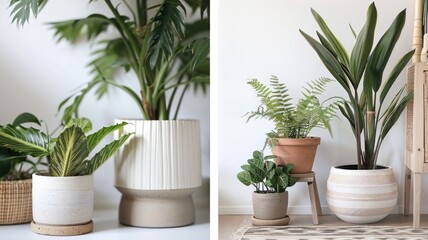 Indoor tropical plants arrangement for home decor ,Houseplant Appreciation Day