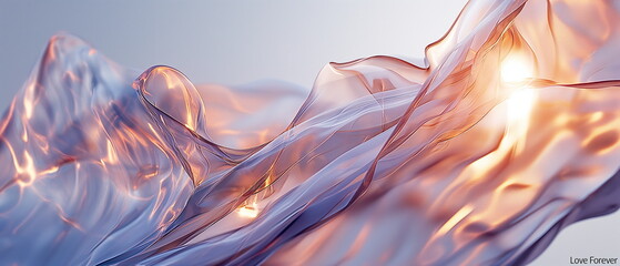 Naklejka premium inscription Love Forever. Texture Transparent acry_003