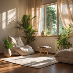 modern living room Generative AI