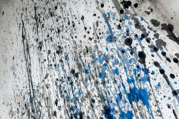 Minimalist art with dynamic splashes