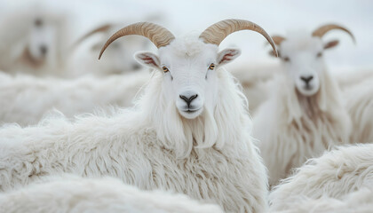 Soft wool from cashmere goats