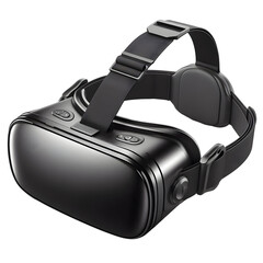  A Pair Of VR Goggles With An Adjustable Strap: A Modern And Innovative Technology Accessory On A Clean White Background